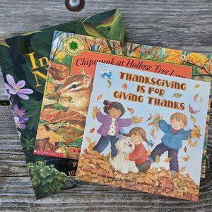 Childrens Fall Autumn Thanksgiving Books Bundle Set of 3